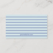 Moderne Schwimmlehrer-Visitenkarte Visitenkarte (Rückseite)