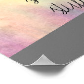 Moderne Schwitzen der kleinen Dinge, die Zitat Wor Poster (Ecke)