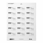 Moderne schwule Ehe-Rücksendeadresse Adressaufkleber (Vorne)