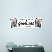 Moderne Script 2 Foto Graduation Party Banner (Messeveranstaltung)