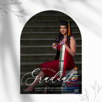 Moderne Script 2 Fotos Arch Graduation Party