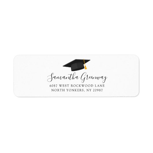 Moderne Script Abschluss 2025 Rücksendeadresse (Vorne)