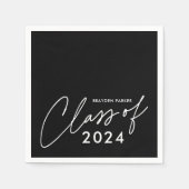 Moderne Script-Abschluss-Klasse Serviette (Vorderseite)