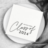 Moderne Script-Abschluss-Klasse Serviette