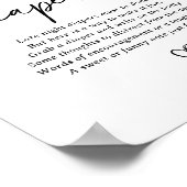 Moderne Script Baby Dusche Spate Night Diapers sig Poster (Ecke)