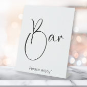 Moderne Script-Bar Sockelschild