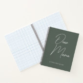 Moderne Script Bold Notizbuch Journal | Mama (Innenseite)