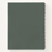 Moderne Script Bold Notizbuch Journal | Mama (Rückseite)