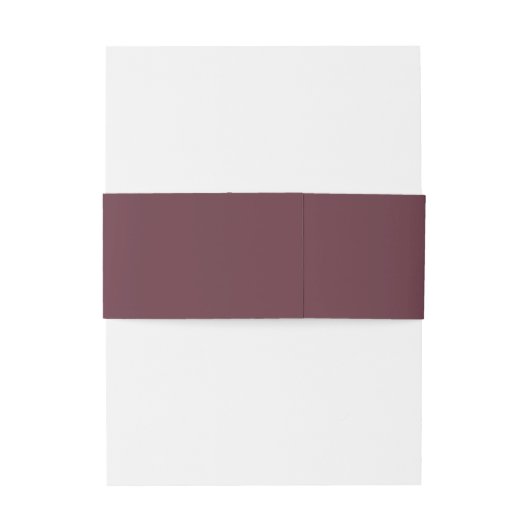 Moderne Script Burgundy Wedding Einladungsbanderole (Rückseitenbeispiel)