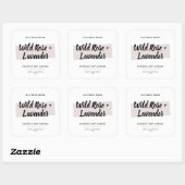 Moderne Script Candles Packing Square Sticker (Blatt)
