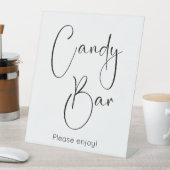 Moderne Script Candy Bar Sockelschild (In Situ)