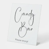 Moderne Script Candy Bar Sockelschild (Vorderseite)