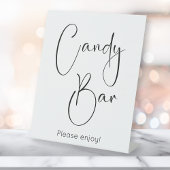 Moderne Script Candy Bar Sockelschild