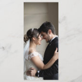 Moderne Script Capture Die Liebe QR CODE Card Menükarte (Rückseite)