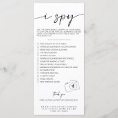 Moderne Script Capture Die Liebe QR CODE Card Menükarte (Rückseite)