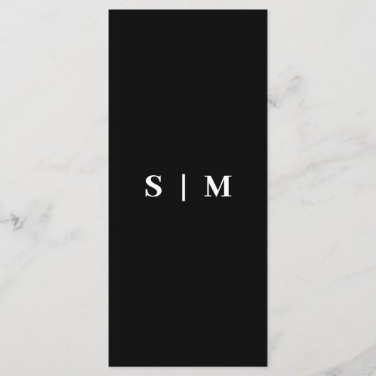 Moderne Script Capture Die Liebe QR CODE Card Menükarte (Rückseite)