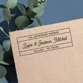 Moderne Script Coupname Rücksendeadresse Permastempel