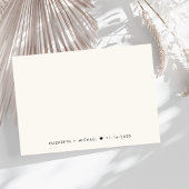 Moderne Script Cream Wedding RSVP Karte