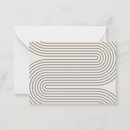 Moderne Script-Creme-Babydusche bringt Buch Mitteilungskarte (Rückseite)