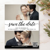 Moderne Script Custom Fotos Digitale Hochzeit Einladung