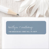 Moderne Script Dusty Blue Minimalistic Wedding (Insitu)