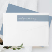 Moderne Script Dusty Blue Minimalistic Wedding
