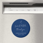 Moderne Script Elegant Wedding Vielen Dank Magnet (In Situ (Geschirrspüler))