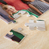 Moderne Script FAMILY 16 Foto Collage Your Color Puzzle (Seite)