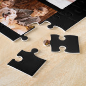 Moderne Script FAMILY 19 FotoCollage Custom Color Puzzle (Seite)