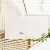 Moderne Script Flat Wedding Platzkarte
