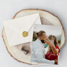 Moderne Script Foto Hochzeit Vielen Dank