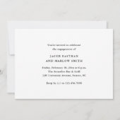 Moderne Script-Foto-Hochzeitspartei Einladung (Rückseite)