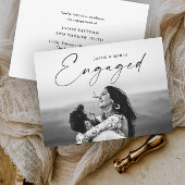 Moderne Script-Foto-Hochzeitspartei Einladung