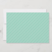 Moderne Script Foto Mint Green Graduation Party Einladung (Rückseite)