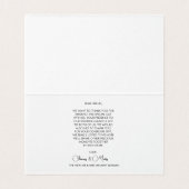 Moderne Script Foto Wedding Folder Card (Innenseite Aufgefaltet)
