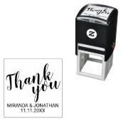 Moderne Script-Gastgeschenk Hochzeit Vielen Dank Permastempel (Beispiel)