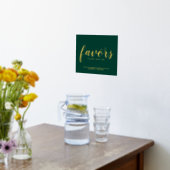 Moderne Script-Gastgeschenke Hochzeiten Emerald un Foliendrucke (Ablage(Küche))