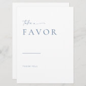 Moderne Script-Gastgeschenke Hochzeiten signieren (Vorne/Hinten)