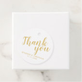 Moderne Script Gold Hochzeit Vielen Dank Geschenkanhänger (Beispiel)