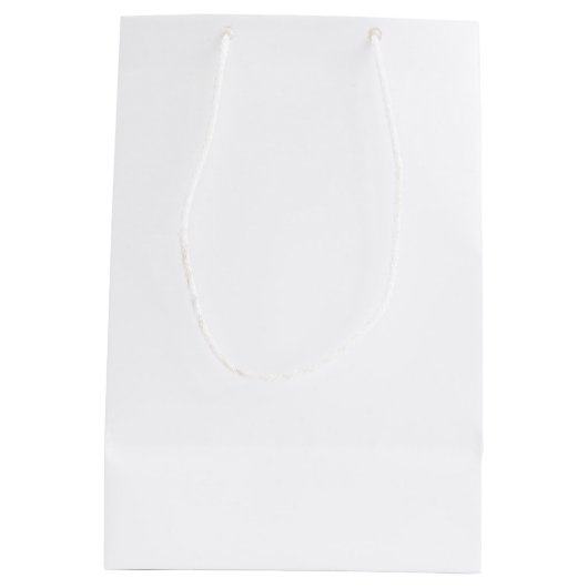 Moderne Script Gold Personalisierte Bridesmaier Mittlere Geschenktüte (Rückseite)