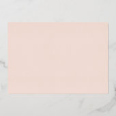 moderne Script-Graduiertenankündigungskarte Folieneinladung (Rückseite)