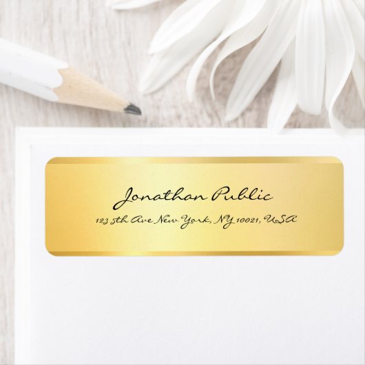 Moderne Script Handwriting Imitate Gold Elegante R (Insitu)