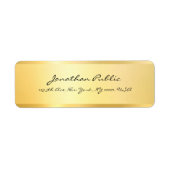 Moderne Script Handwriting Imitate Gold Elegante R (Vorne)