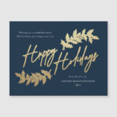 Moderne Script Happy Holidays Business Holiday Car Magnetkarte (Vorderseite)