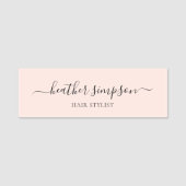 Moderne Script-Kalligrafie Minimalistisch Namensschild (Vorderseite)