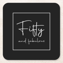 Moderne Script Kalligraphie 50 und fabelhaft Rechteckiger Pappuntersetzer