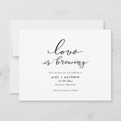 Moderne Script-Liebe bricht Save the Date Einladung (Vorderseite)