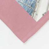 Moderne Script LIEBE Herzklopfen Rose Namen Fleecedecke (Ecke)