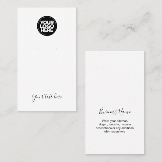 Moderne Script-Logos mit minimaler Grafikkarte Visitenkarte (Vorne/Hinten)