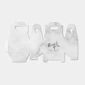 Moderne Script-Marble-Hochzeit Geschenkschachtel (Ungefaltet)